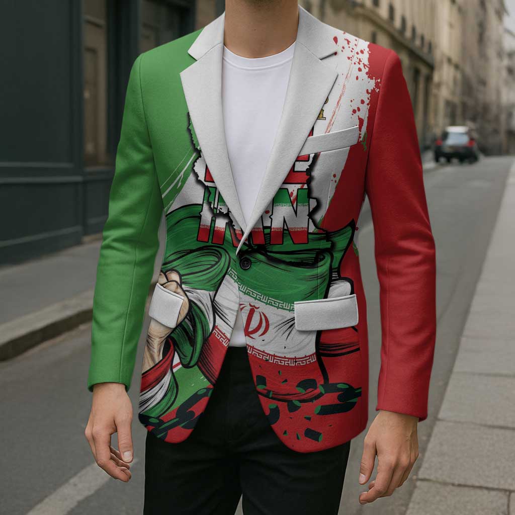 Free Iran Lion and Sun Personalized Blazer Persian Freedom Protest