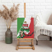 Free Iran Lion and Sun Canvas Wall Art Persian Freedom Protest