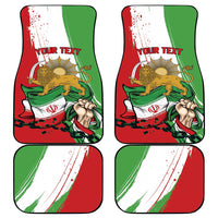 Free Iran Lion and Sun Personalized Car Mats Persian Freedom Protest