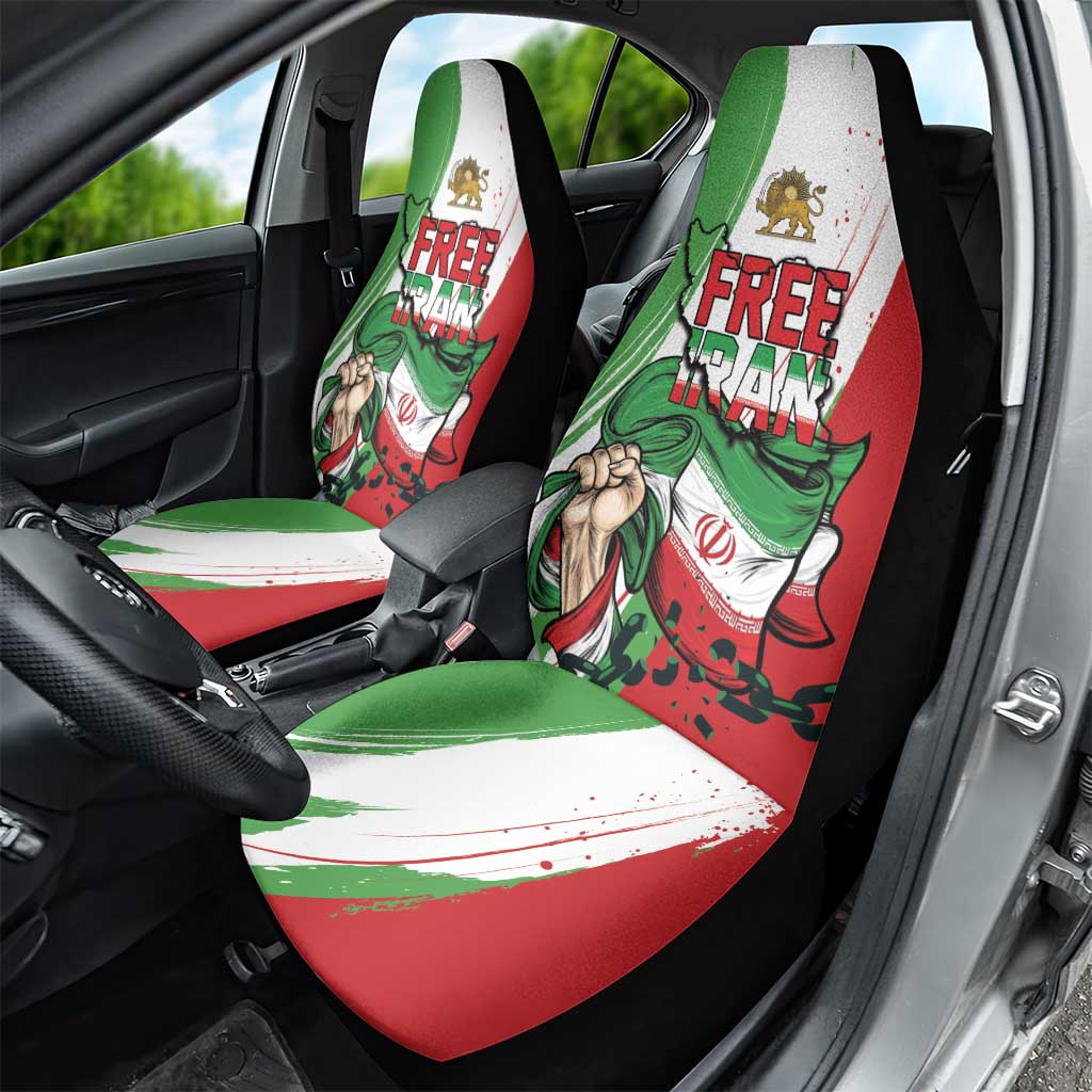 Free Iran Lion and Sun Car Seat Cover Persian Freedom Protest