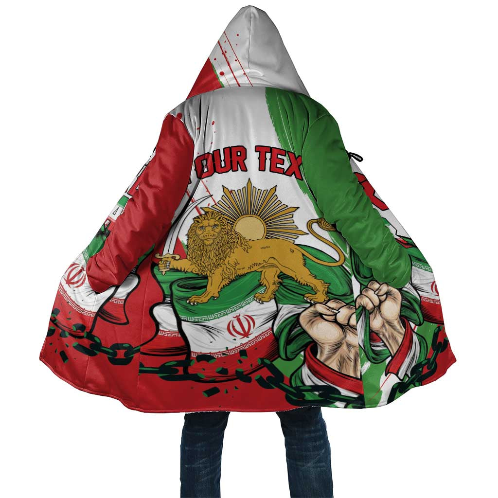 Free Iran Lion and Sun Personalized Cloak Persian Freedom Protest