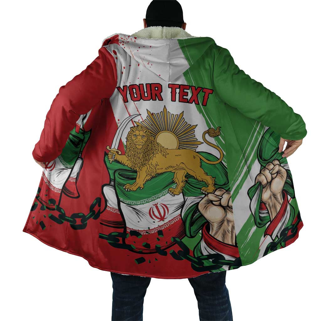 Free Iran Lion and Sun Personalized Cloak Persian Freedom Protest
