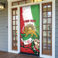 Free Iran Lion and Sun Personalized Door Cover Persian Freedom Protest