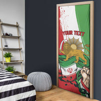 Free Iran Lion and Sun Personalized Door Cover Persian Freedom Protest