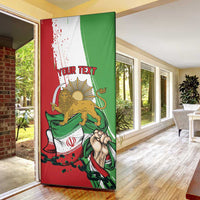 Free Iran Lion and Sun Personalized Door Cover Persian Freedom Protest