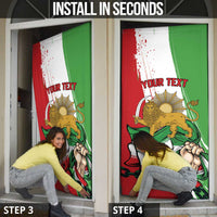 Free Iran Lion and Sun Personalized Door Cover Persian Freedom Protest