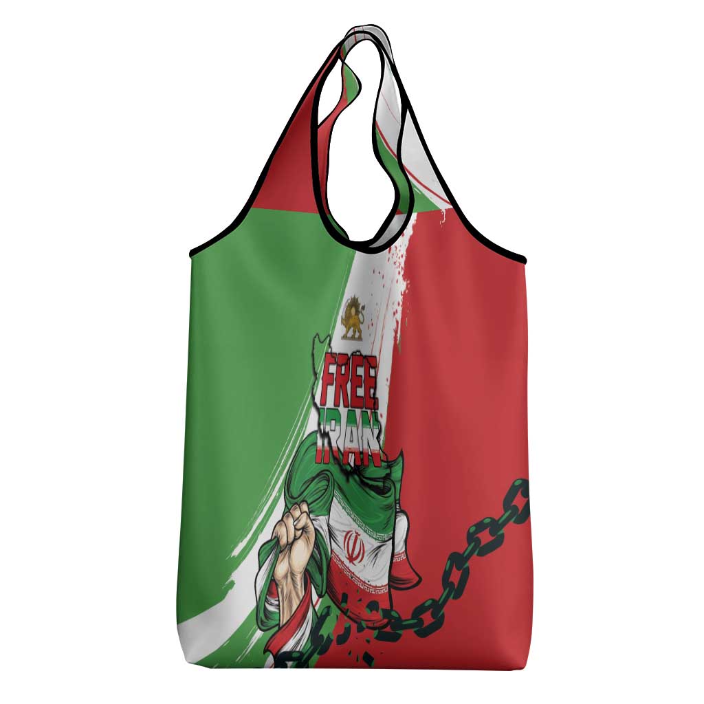 Free Iran Lion and Sun Grocery Bag Persian Freedom Protest