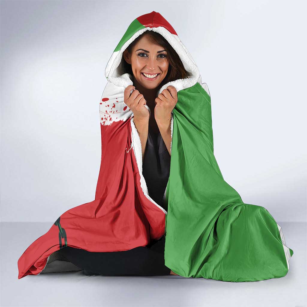 Free Iran Lion and Sun Hooded Blanket Persian Freedom Protest