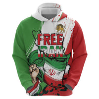 Free Iran Lion and Sun Personalized Hoodie Persian Freedom Protest