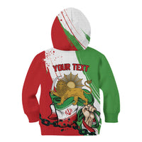 Free Iran Lion and Sun Personalized Kid Hoodie Persian Freedom Protest