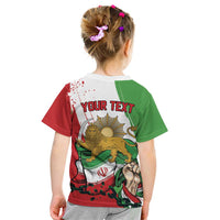 Free Iran Lion and Sun Personalized Kid T Shirt Persian Freedom Protest