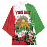 Free Iran Lion and Sun Personalized Kimono Persian Freedom Protest