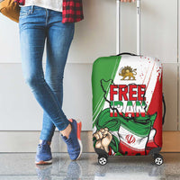 Free Iran Lion and Sun Luggage Cover Persian Freedom Protest