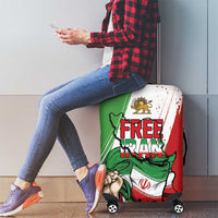 Free Iran Lion and Sun Luggage Cover Persian Freedom Protest