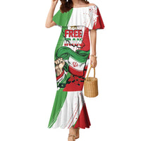 Free Iran Lion and Sun Personalized Mermaid Dress Persian Freedom Protest