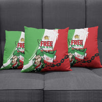 Free Iran Lion and Sun Pillow Cover Persian Freedom Protest