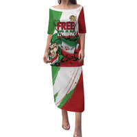 Free Iran Lion and Sun Personalized Puletasi Persian Freedom Protest