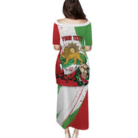 Free Iran Lion and Sun Personalized Puletasi Persian Freedom Protest