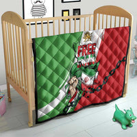 Free Iran Lion and Sun Quilt Persian Freedom Protest