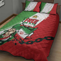 Free Iran Lion and Sun Quilt Bed Set Persian Freedom Protest