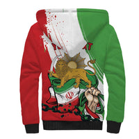 Free Iran Lion and Sun Personalized Sherpa Hoodie Persian Freedom Protest