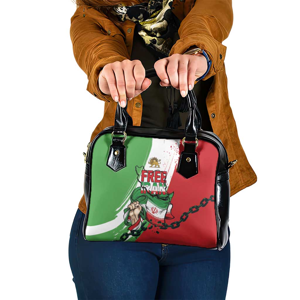 Free Iran Lion and Sun Shoulder Handbag Persian Freedom Protest