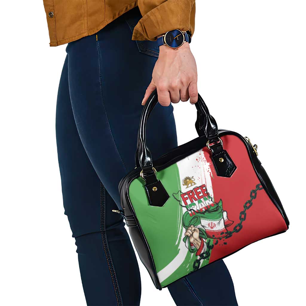 Free Iran Lion and Sun Shoulder Handbag Persian Freedom Protest