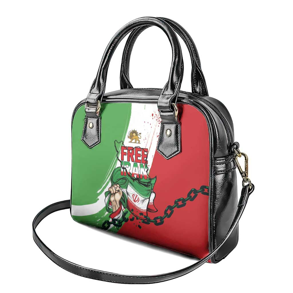 Free Iran Lion and Sun Shoulder Handbag Persian Freedom Protest