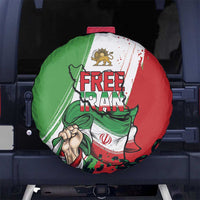 Free Iran Lion and Sun Spare Tire Cover Persian Freedom Protest