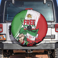 Free Iran Lion and Sun Spare Tire Cover Persian Freedom Protest