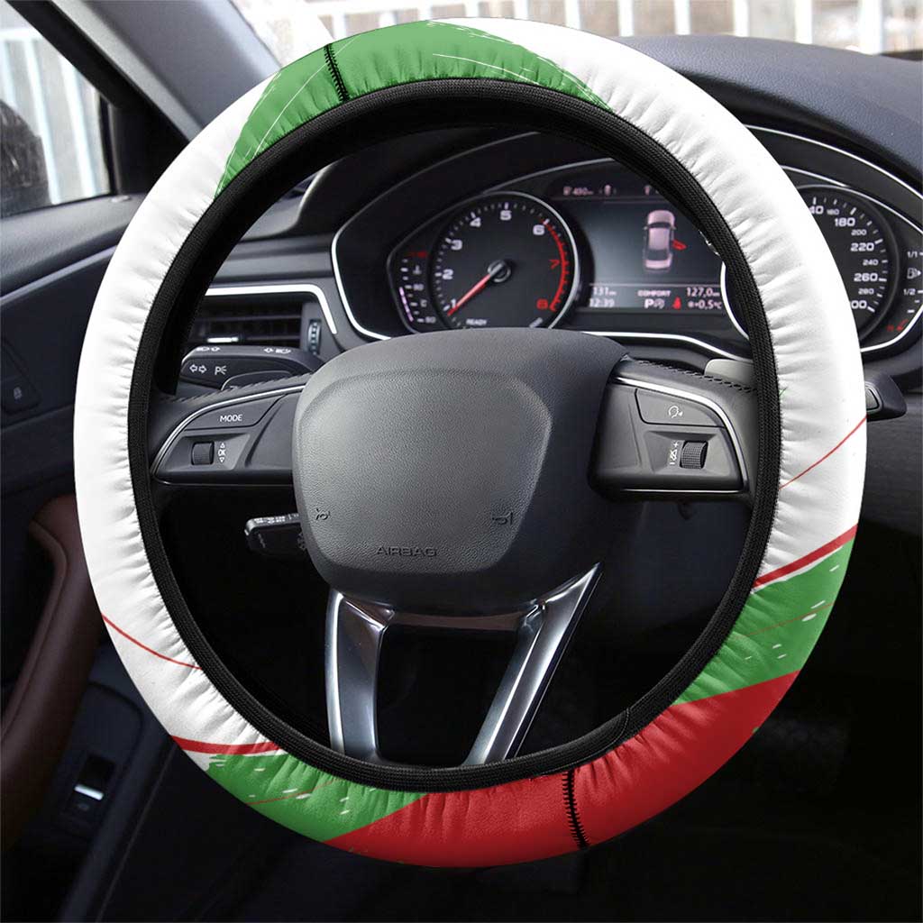 Free Iran Lion and Sun Steering Wheel Cover Persian Freedom Protest