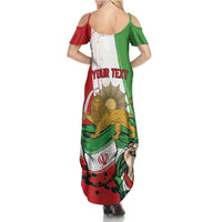 Free Iran Lion and Sun Personalized Summer Maxi Dress Persian Freedom Protest