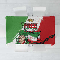 Free Iran Lion and Sun Tablecloth Persian Freedom Protest