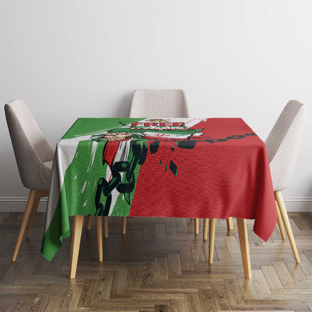 Free Iran Lion and Sun Tablecloth Persian Freedom Protest