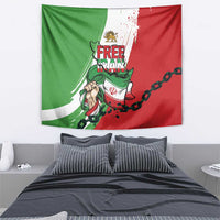 Free Iran Lion and Sun Tapestry Persian Freedom Protest
