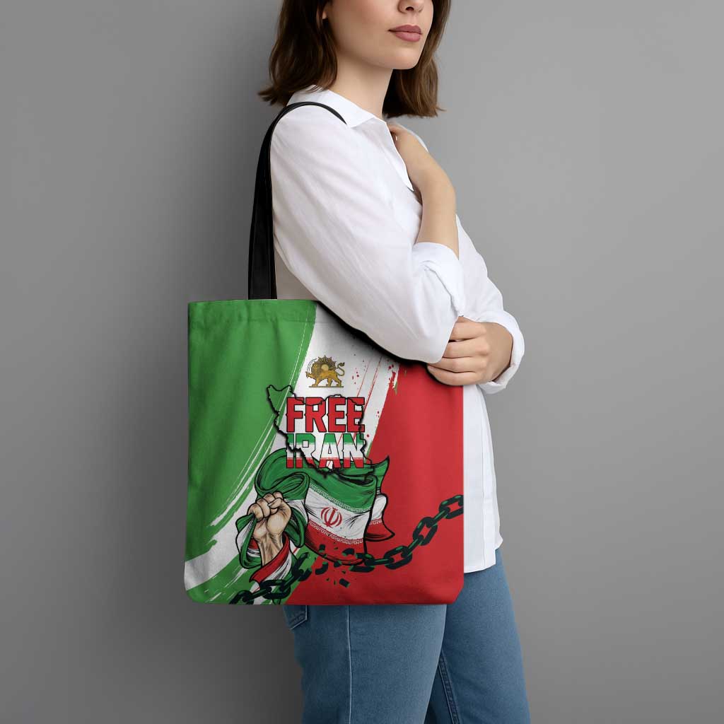 Free Iran Lion and Sun Tote Bag Persian Freedom Protest