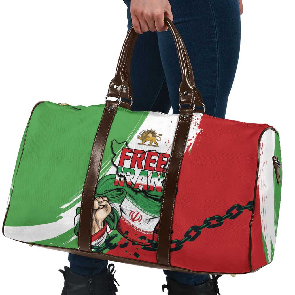 Free Iran Lion and Sun Travel Bag Persian Freedom Protest