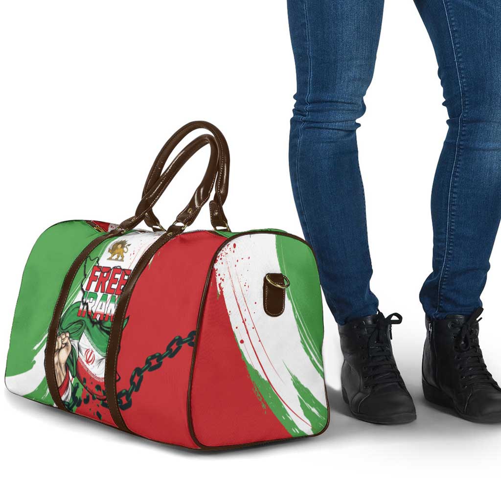 Free Iran Lion and Sun Travel Bag Persian Freedom Protest