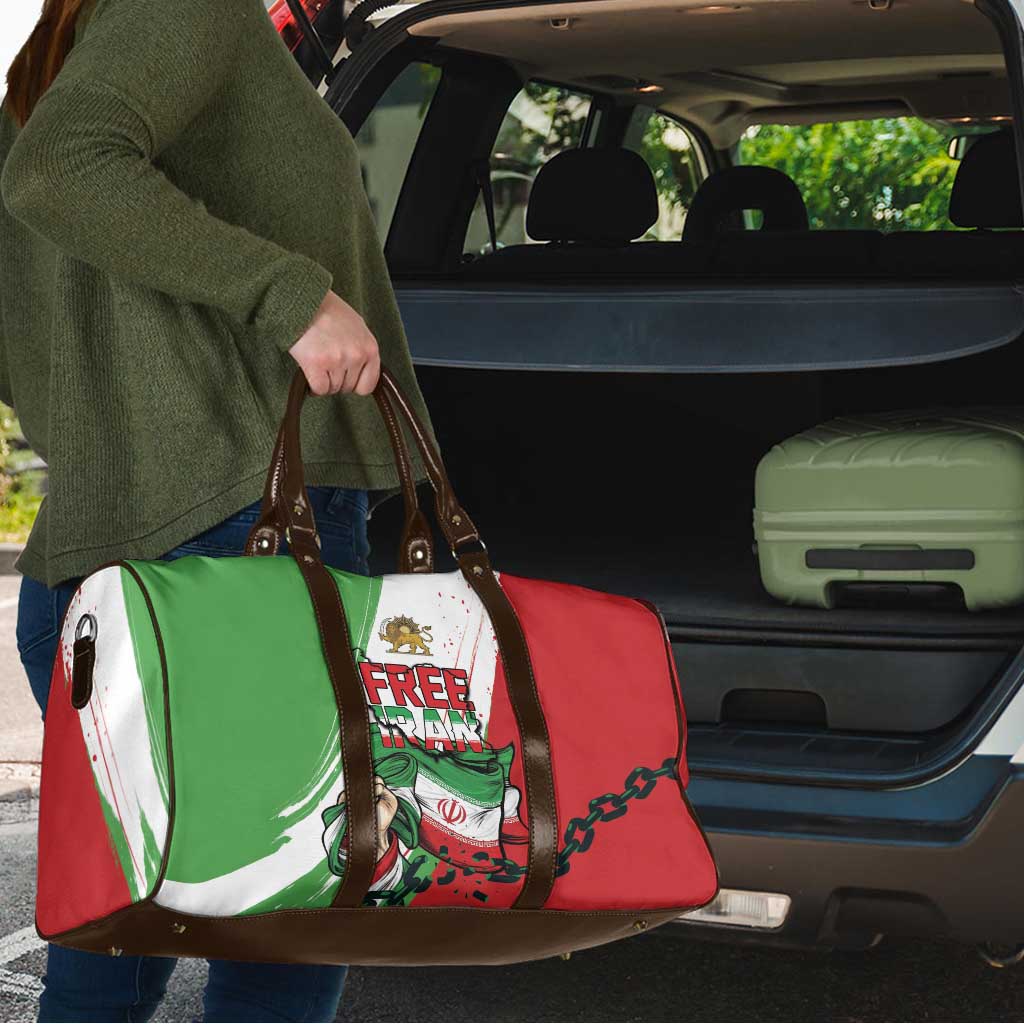 Free Iran Lion and Sun Travel Bag Persian Freedom Protest