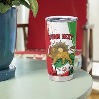 Free Iran Lion and Sun Personalized Tumbler Cup Persian Freedom Protest
