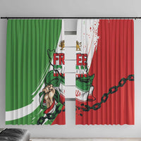 Free Iran Lion and Sun Window Curtain Persian Freedom Protest