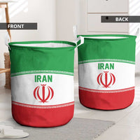 Iran Flag Laundry Basket Persian Pride National Colors