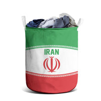 Iran Flag Laundry Basket Persian Pride National Colors