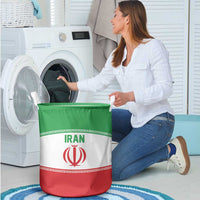 Iran Flag Laundry Basket Persian Pride National Colors