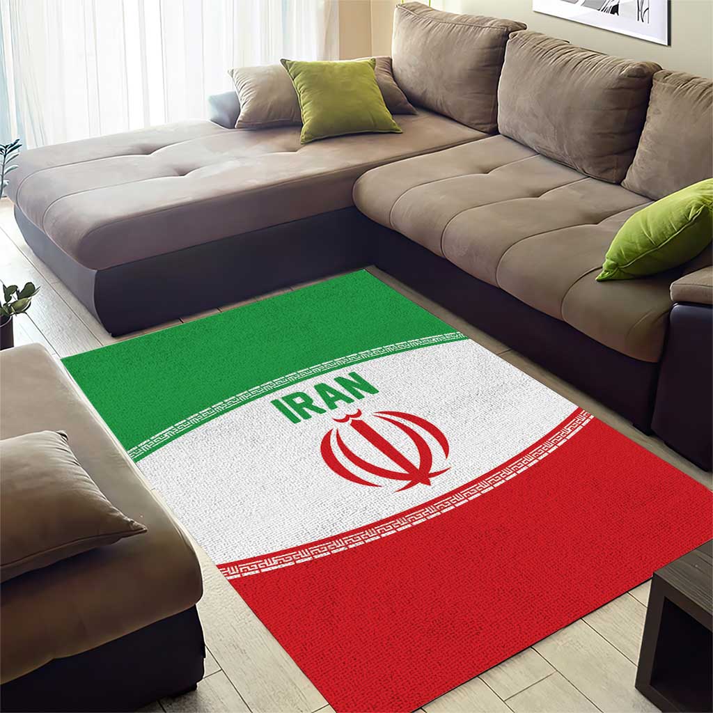 Iran Flag Area Rug Persian Pride National Colors