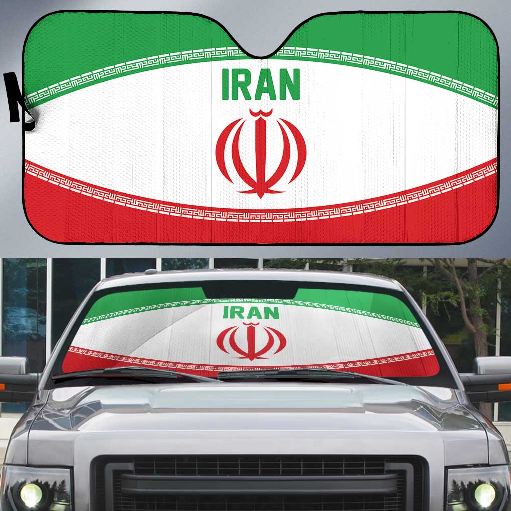 Iran Flag Auto Sun Shade Persian Pride National Colors