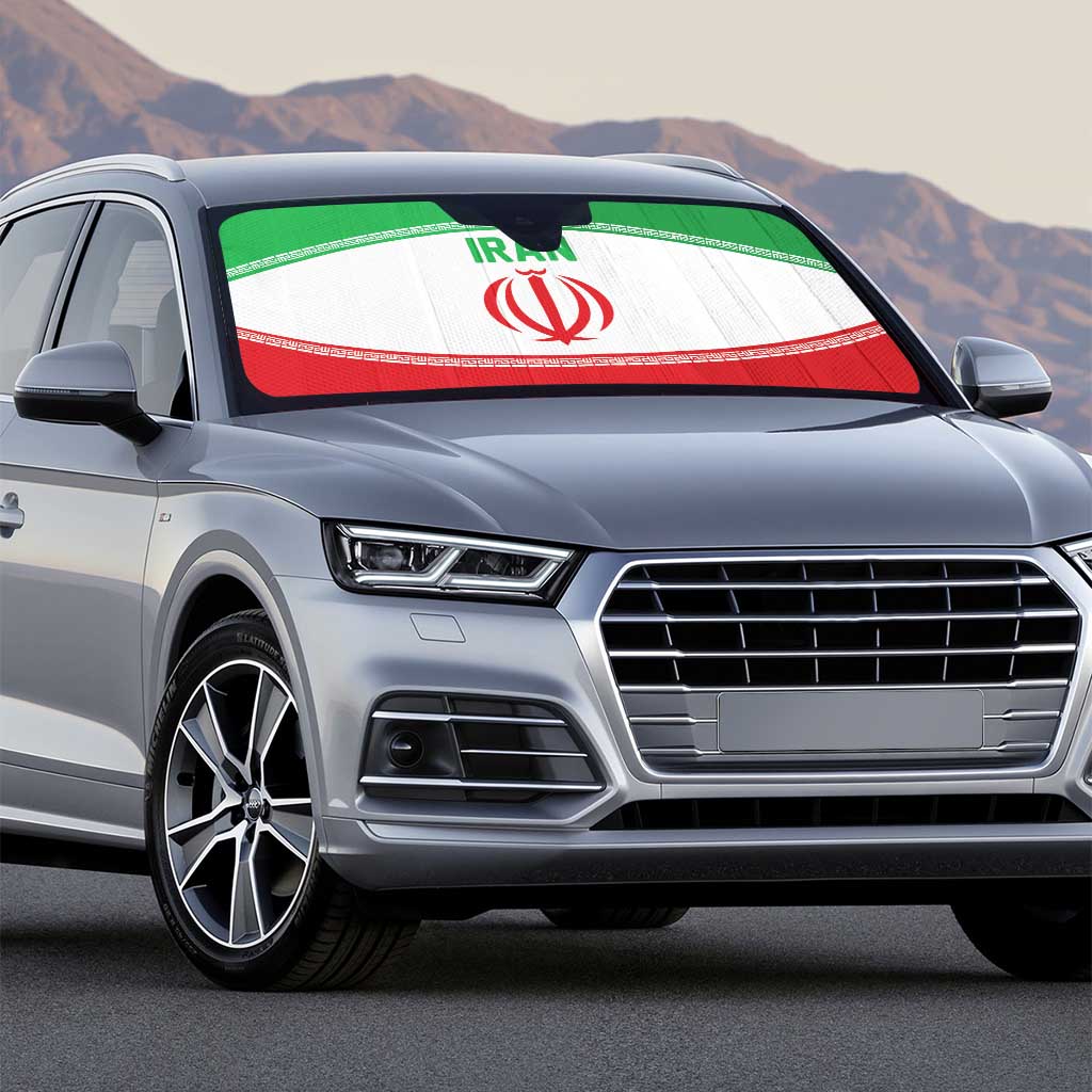 Iran Flag Auto Sun Shade Persian Pride National Colors