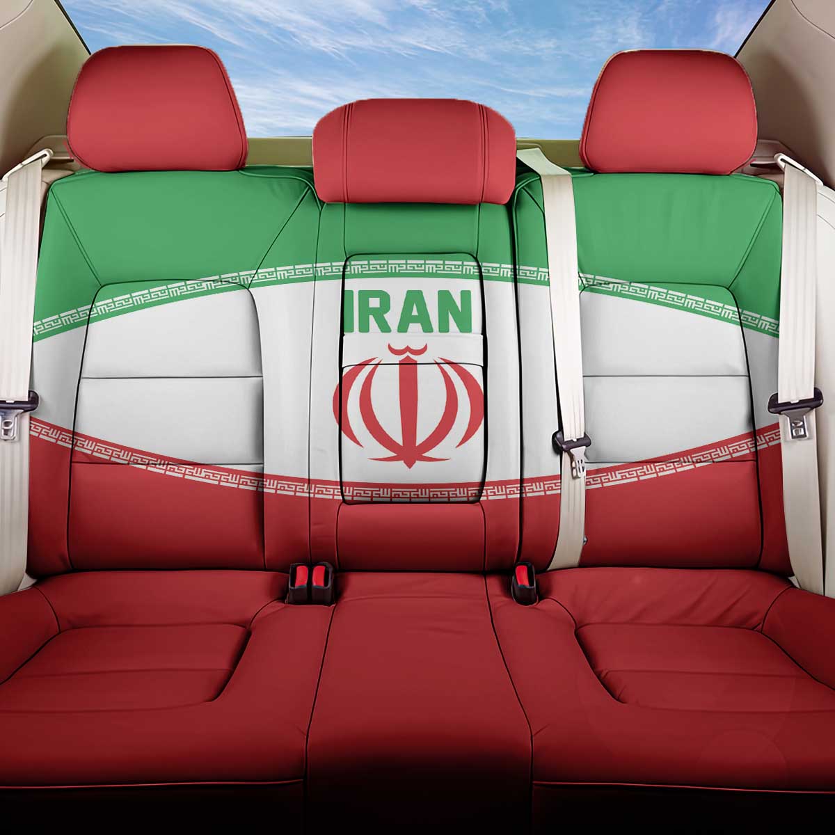 Iran Flag Back Car Seat Cover Persian Pride National Colors