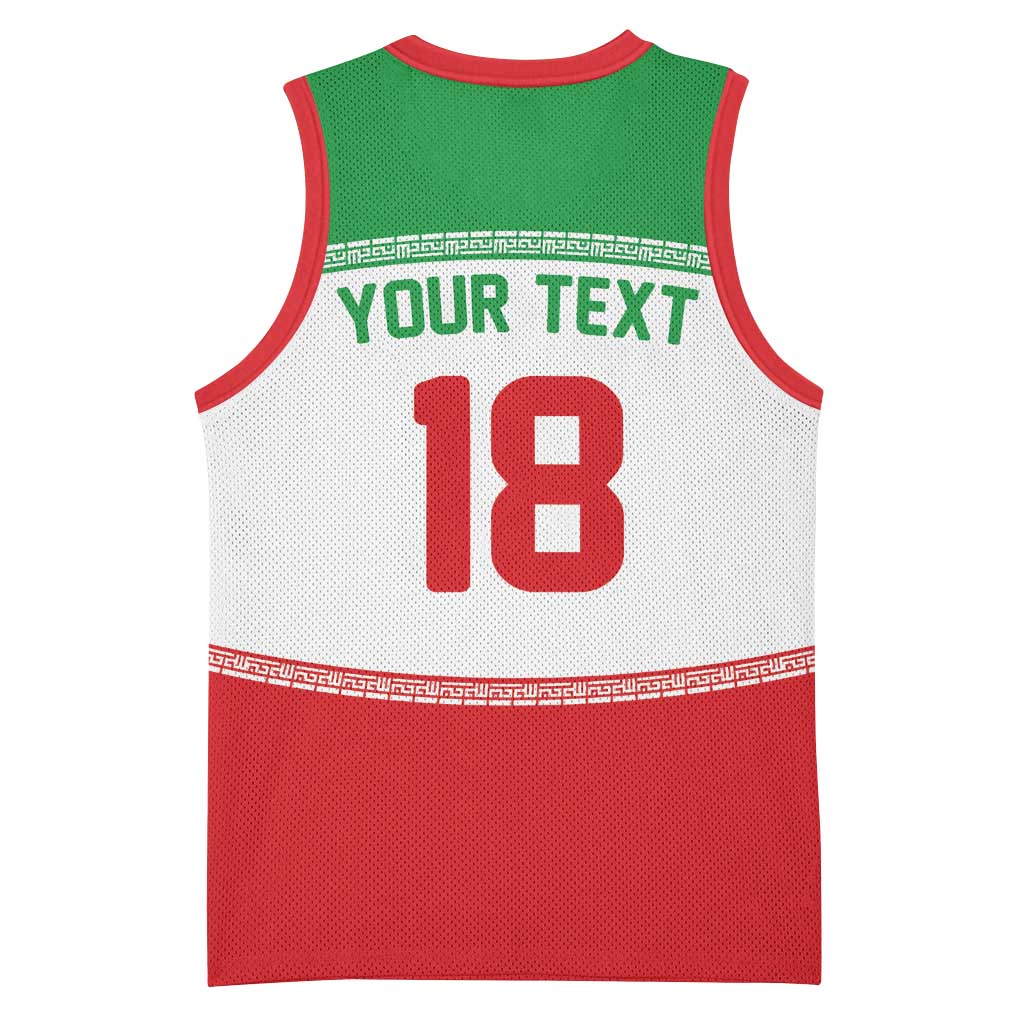 Iran Flag Custom Basketball Jersey Persian Pride National Colors