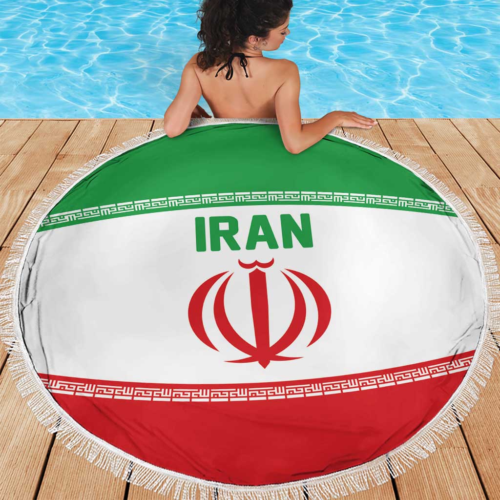 Iran Flag Beach Blanket Persian Pride National Colors